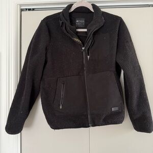 Figs Black Fleece Bomber Jacket